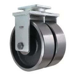 10" Dual-Wheel Forged Steel Rigid Caster
