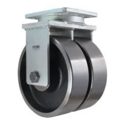 10" Dual-Wheel Forged Steel Rigid Caster