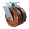 10" Dual-Wheel High-Temp Epoxy Kingpinless Swivel Caster