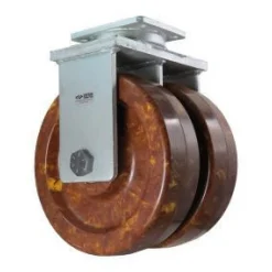 10" Dual-Wheel High-Temp Epoxy Rigid Caster
