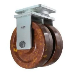 10" Dual-Wheel High-Temp Epoxy Rigid Caster