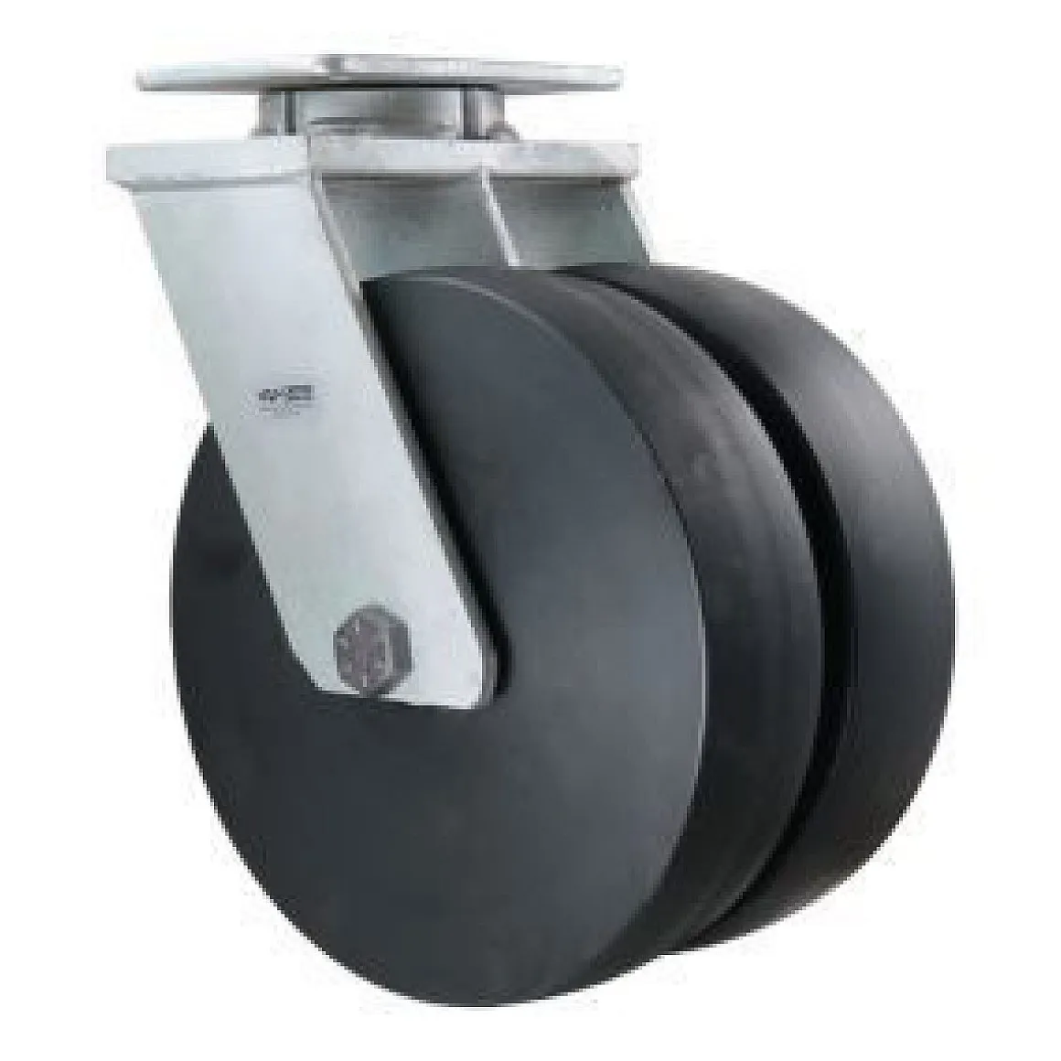 12" Dual-Wheel Nylon Kingpinless Swivel Caster