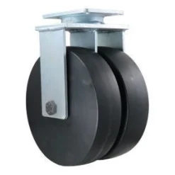 12" Dual-Wheel Nylon Rigid Caster