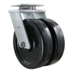 12" Dual-Wheel Phenolic Kingpinless Swivel Caster
