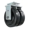10" Dual-Wheel Phenolic Rigid Caster