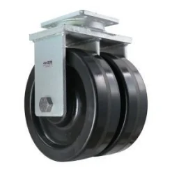 10" Dual-Wheel Phenolic Rigid Caster