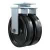 12" Dual-Wheel Phenolic Rigid Caster