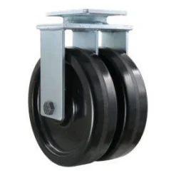 12" Dual-Wheel Phenolic Rigid Caster