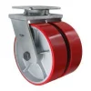 10" Dual-Wheel Polyurethane Kingpinless Swivel Caster