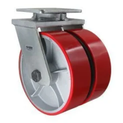 10" Dual-Wheel Polyurethane Kingpinless Swivel Caster