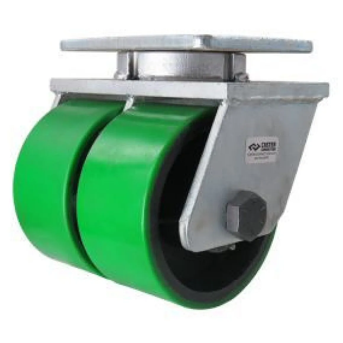 6" Dual-Wheel Polyurethane Kingpinless Swivel Caster