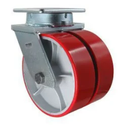 10" Dual-Wheel Polyurethane Kingpinless Swivel Caster