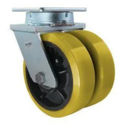 10" Dual-Wheel Polyurethane Kingpinless Swivel Caster
