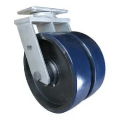 12" Dual-Wheel Polyurethane Kingpinless Swivel Caster