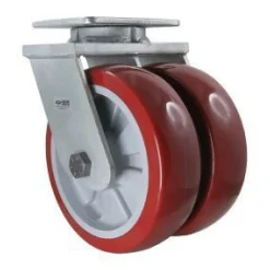 10" Dual-Wheel Polyurethane Kingpinless Swivel Caster