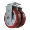 10" Dual-Wheel Polyurethane Rigid Caster
