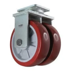 10" Dual-Wheel Polyurethane Rigid Caster