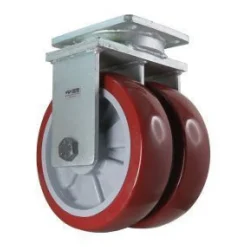 10" Dual-Wheel Polyurethane Rigid Caster