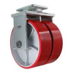 10" Dual-Wheel Polyurethane Rigid Caster