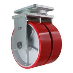 10" Dual-Wheel Polyurethane Rigid Caster