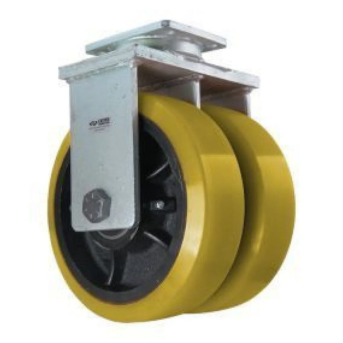 10" Dual-Wheel Polyurethane Rigid Caster