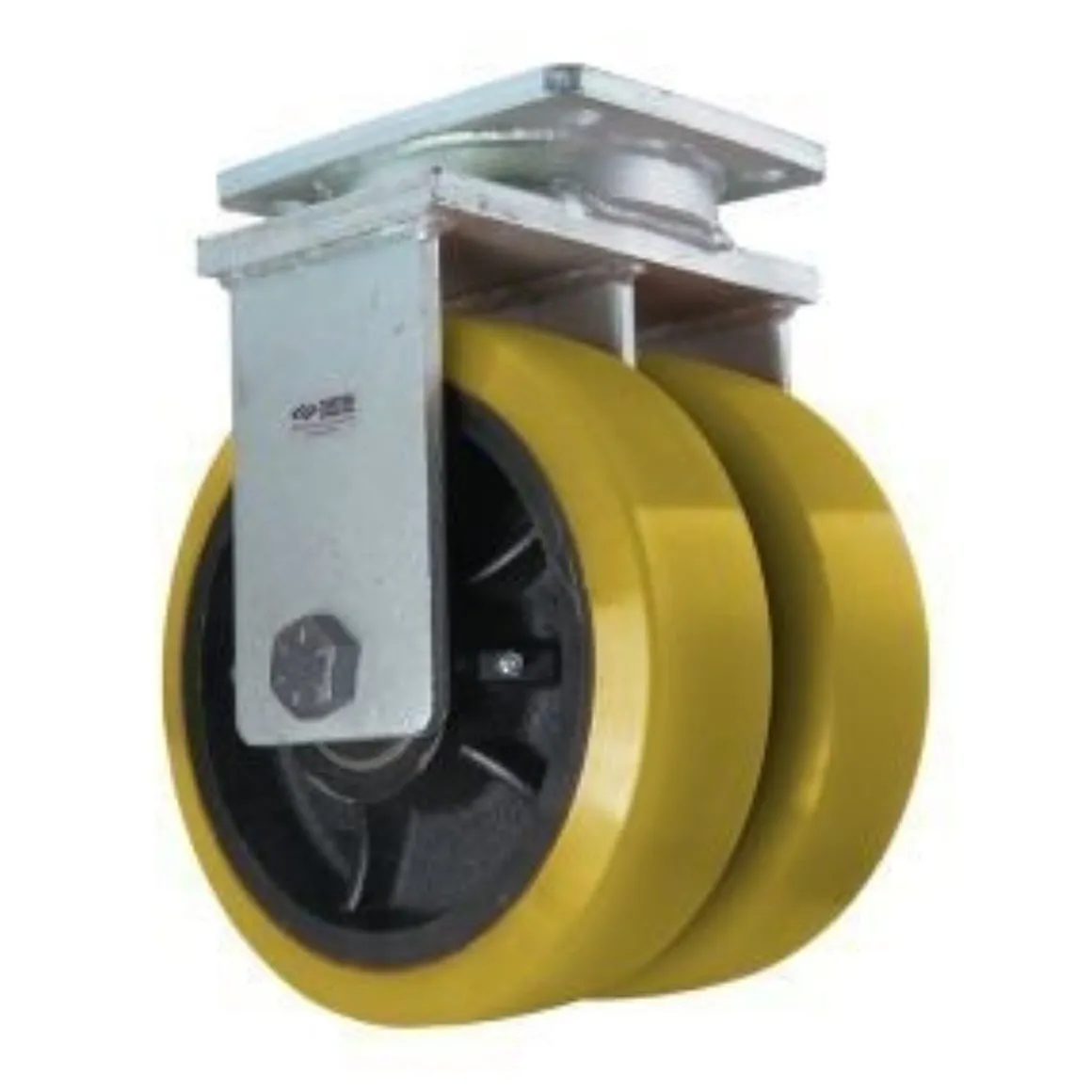 10" Dual-Wheel Polyurethane Rigid Caster