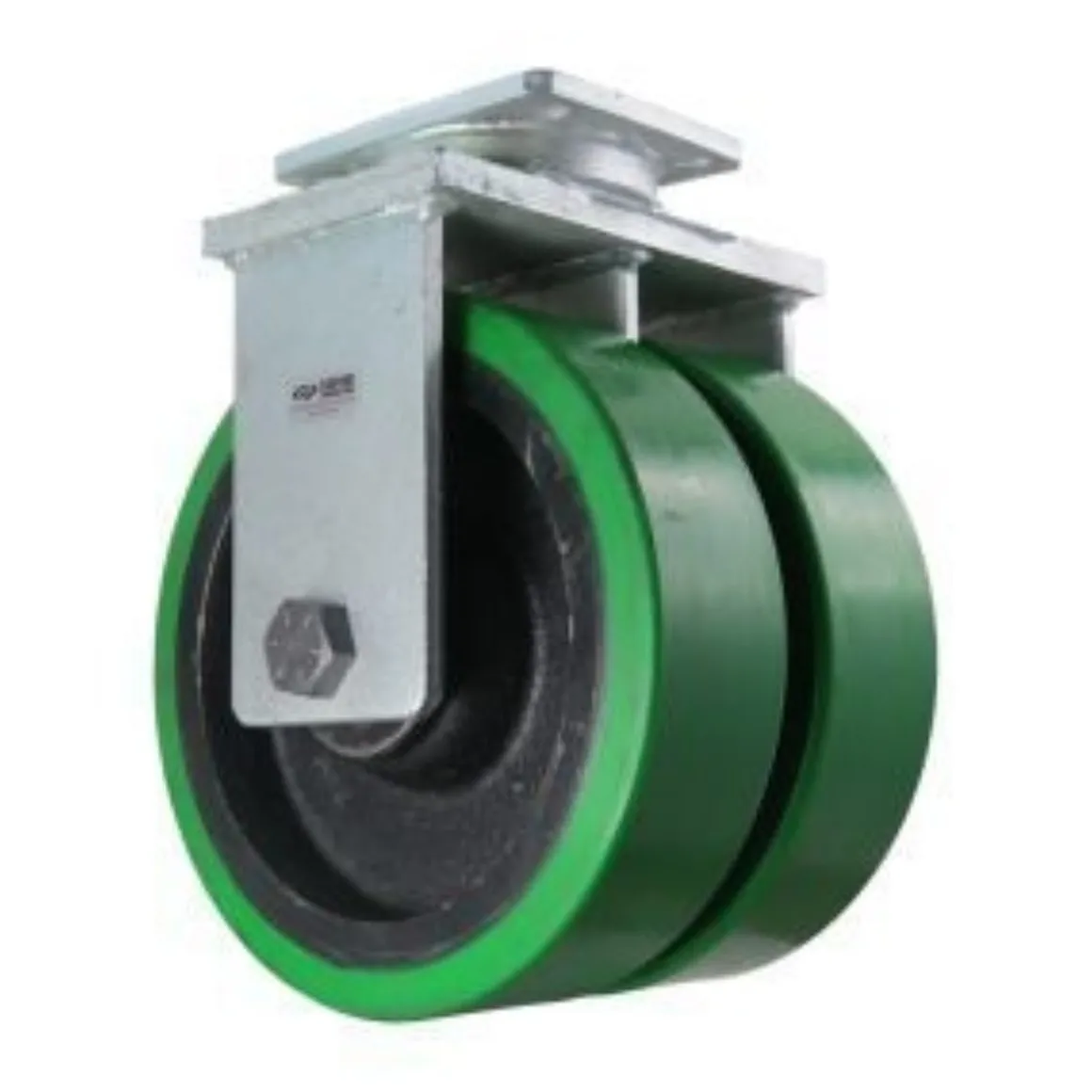 10" Dual-Wheel Polyurethane Rigid Caster