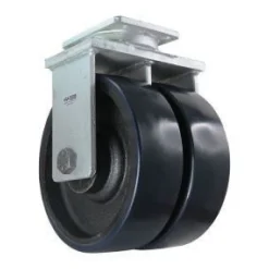 10" Dual-Wheel Polyurethane Rigid Caster
