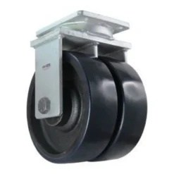 10" Dual-Wheel Polyurethane Rigid Caster
