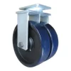 12" Dual-Wheel Polyurethane Rigid Caster