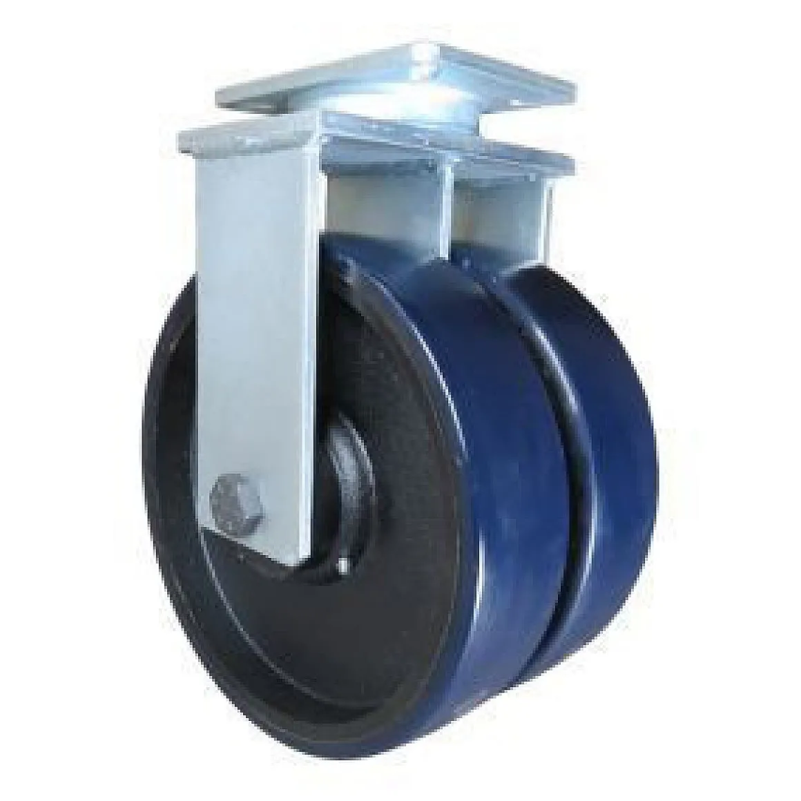 12" Dual-Wheel Polyurethane Rigid Caster
