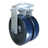 12" Dual-Wheel Polyurethane Rigid Caster