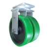 12" Dual-Wheel Polyurethane Rigid Caster