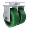 8" Dual-Wheel Polyurethane Rigid Caster