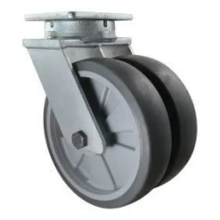 12" Dual-Wheel Thermoplastic Rubber Kingpinless Swivel Caster