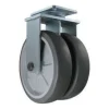 12" Dual-Wheel Thermoplastic Rubber Rigid Caster