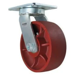 8" Ductile Steel Kingpinless Swivel Caster
