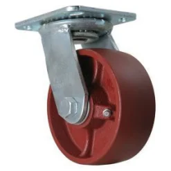 5" Ductile Steel Swivel Caster