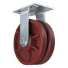 8" Ductile Steel V-Groove Rigid Caster