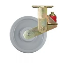 8" Gray Nylon Spring-Loaded Rigid Caster