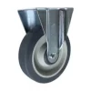 5" Gray Thermoplastic Rubber Rigid Caster