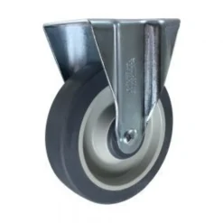 5" Gray Thermoplastic Rubber Rigid Caster