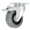 5" Gray Thermoplastic Rubber Swivel Caster
