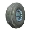 10" Gray Tread Pneumatic Wheel - Centered Hub