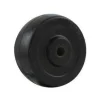 3" Hard Black Rubber Wheel