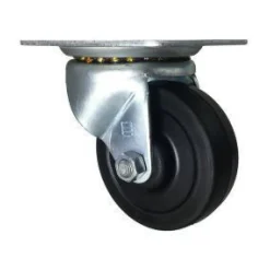 4" Hard Rubber Swivel Caster