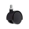 50 MM Black Nylon Hooded Twin-Wheel Swivel Caster