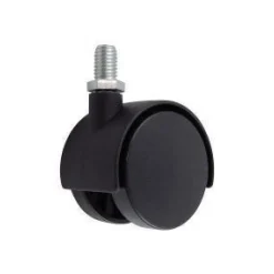 50 MM Black Nylon Hooded Twin-Wheel Swivel Caster