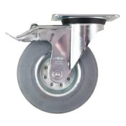 125mm Blickle Pressed Steel Swivel Caster w/ Stop-Fix Brake