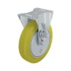160 mm Elastic Rubber Dead Man's Brake Left Side Rigid Caster
